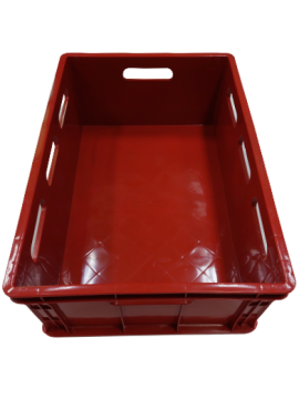 Plastic box 600x400x200 mm, plastic box red 